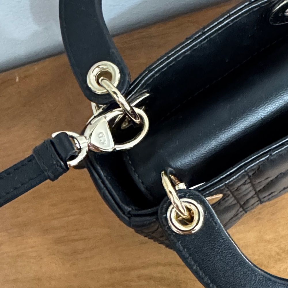 Dior Black Micro lady Dior Bag with Gold Hardware - Picture 4 of 8